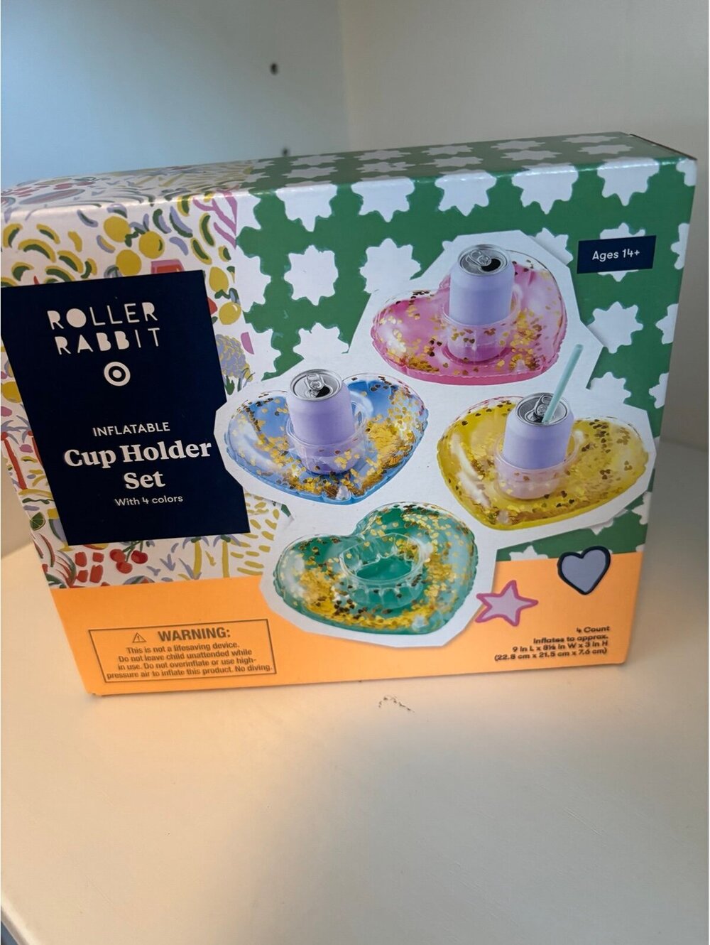 Roller Rabbit Inflatable Cup Holders